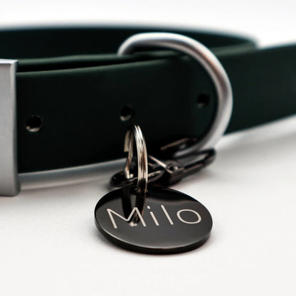 Dogtag munt zwart